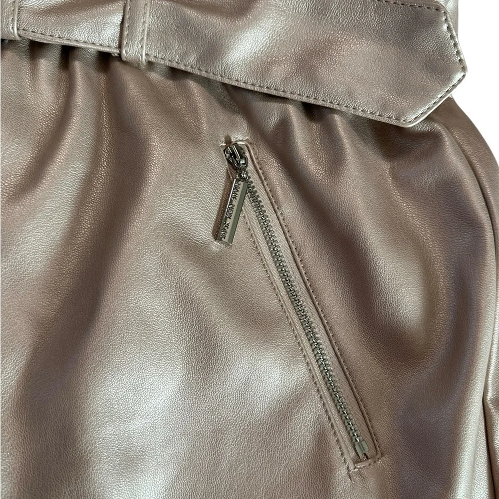 Marc New York Light Pink Metallic Skirt Size M NWT